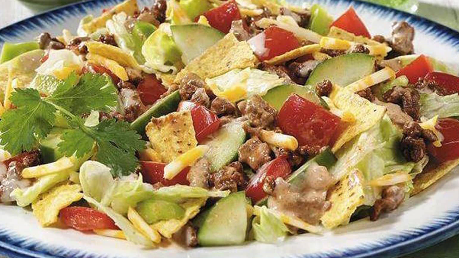 Vegetarischer Taco-Salat